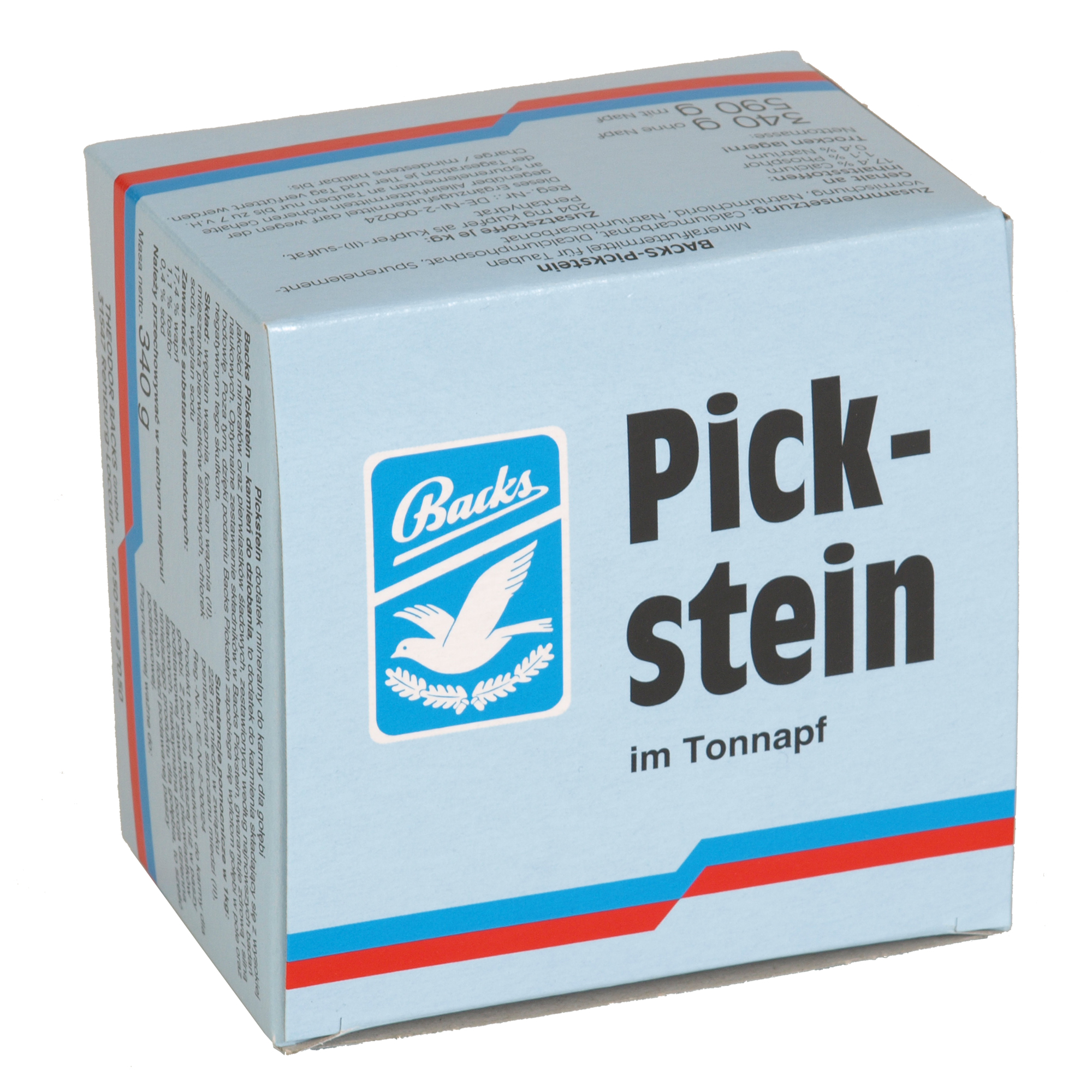 Backs Pickstein im Tonnapf rot